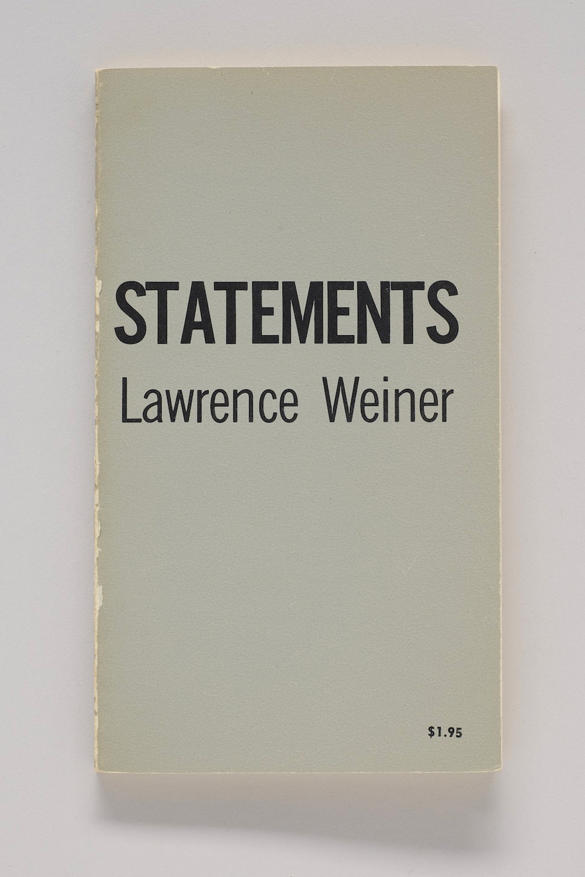 Cover page, Statements 1968